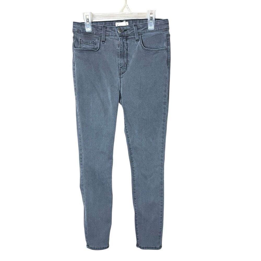 L’Agence Denim Stretch High Rise Modern Skinny‎ Jeans Gray Size 27